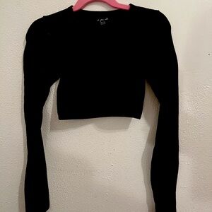 Urban outfitters black long sleeve top